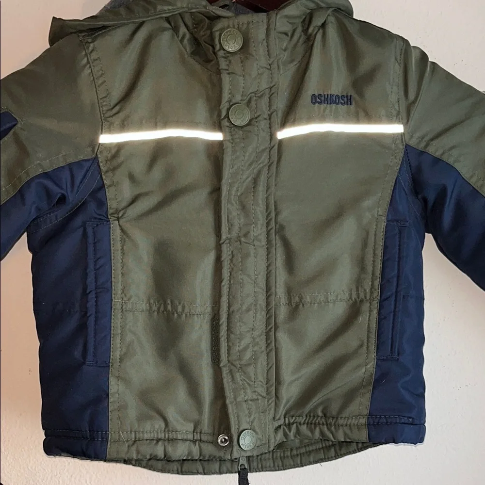 Kids Green and‎ Blue Winter Jacket